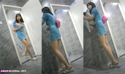 Toilet shoot sexy beautiful girl from private rooms